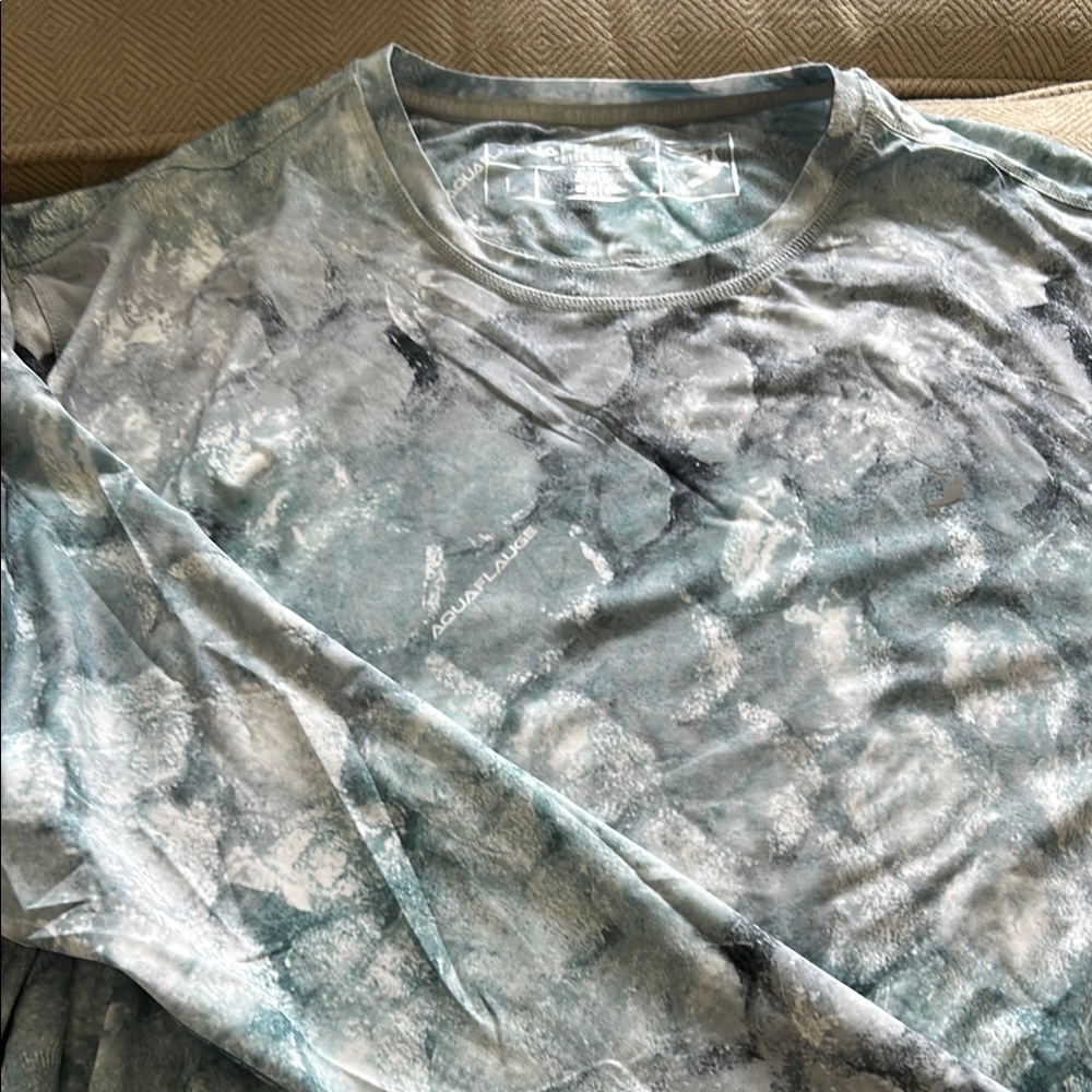 Blue and White Long Sleeve shirt
